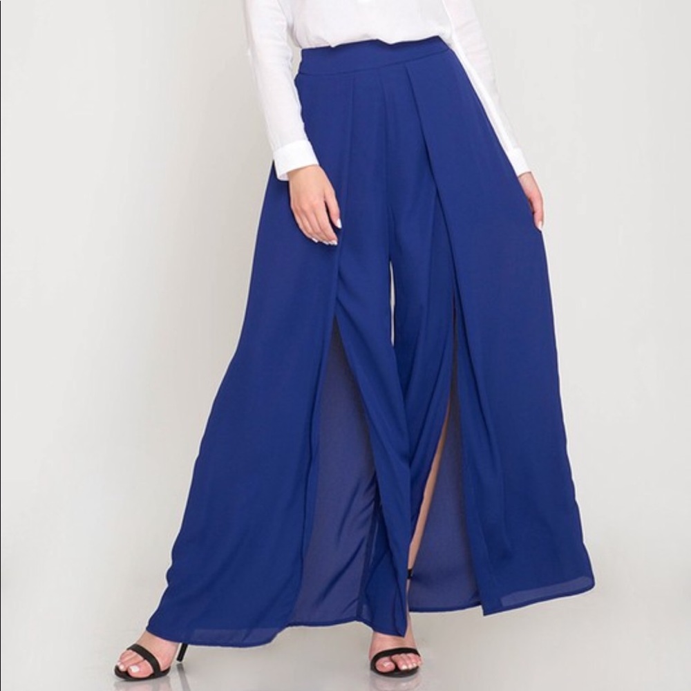 Royal Blue Petal Pants